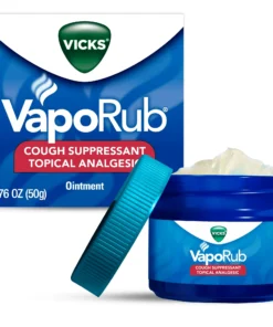 Vicks VapoRub, Ungüento Analgésico y para Frotar el Pecho, Medicamento de Venta Libre, 1,76 oz